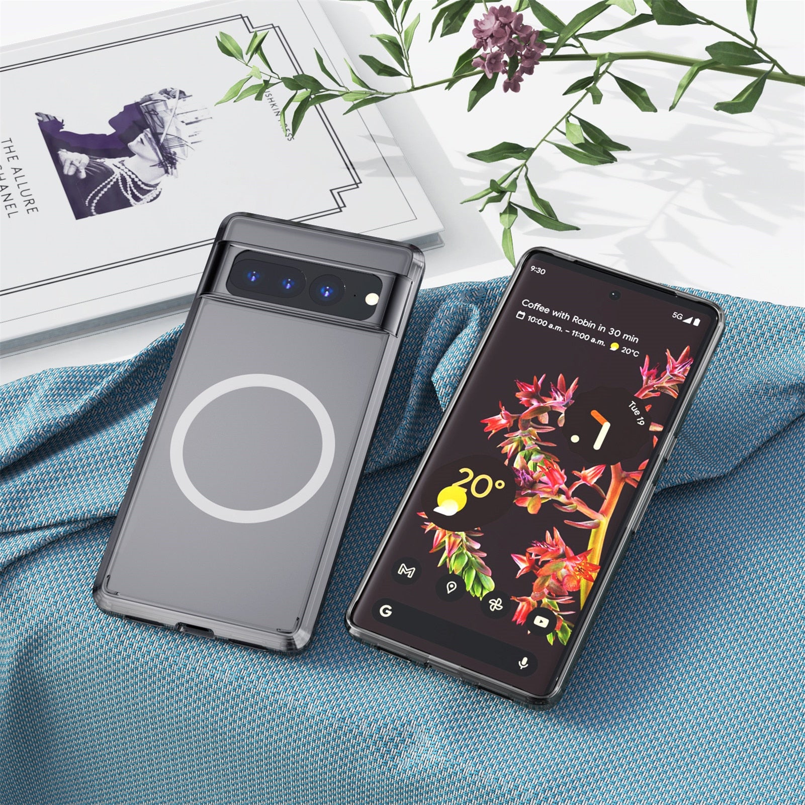 Transparent Shockproof Magnetic Case For Google Pixel Series