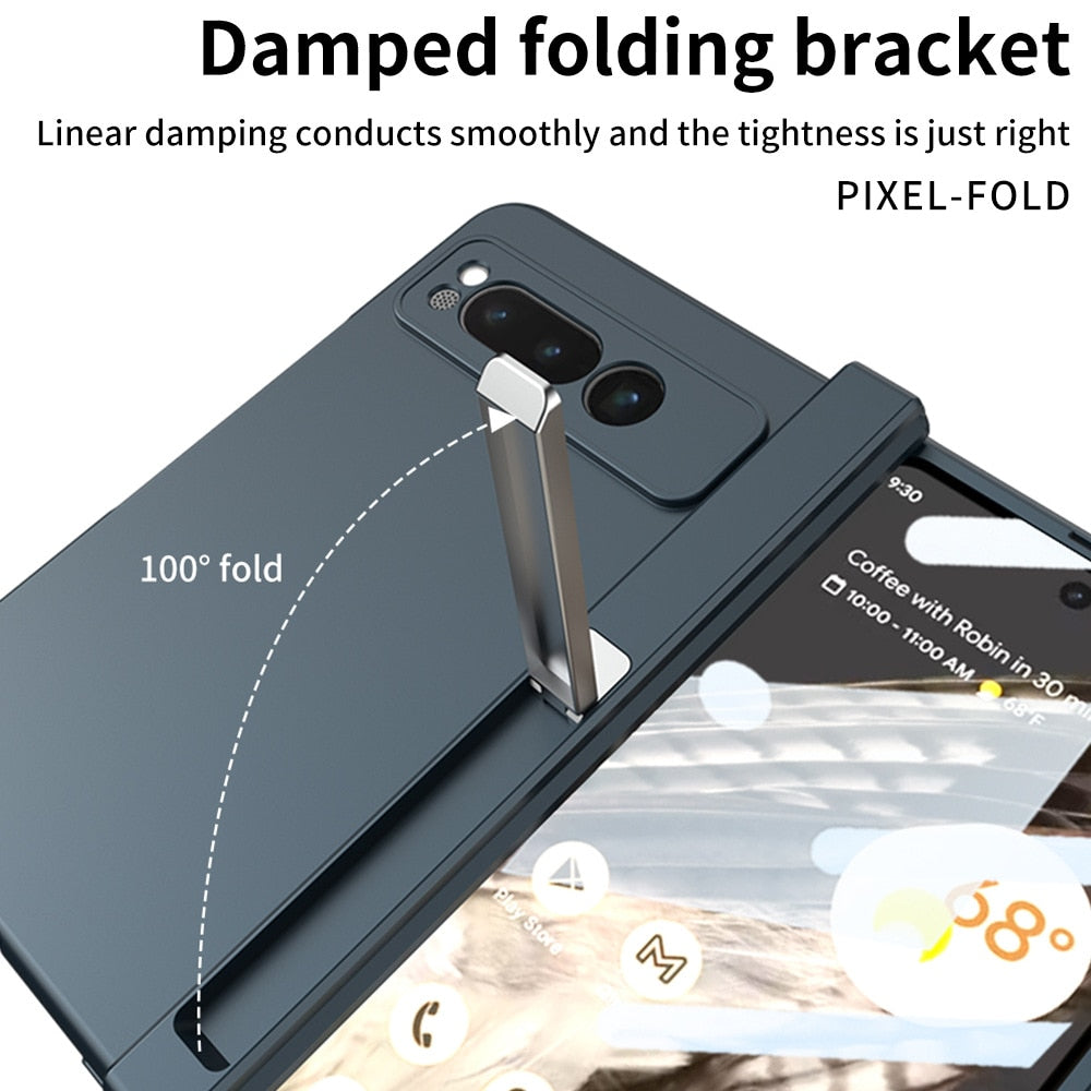 Magnetic Hinge Case With Screen protector and Holder For Google Pixel Fold