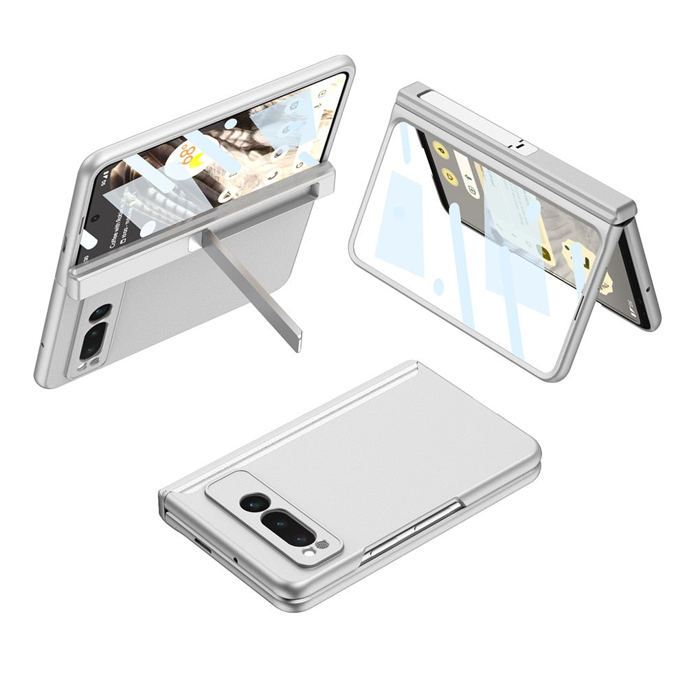 Magnetic Hinge Case With Screen protector and Holder For Google Pixel Fold