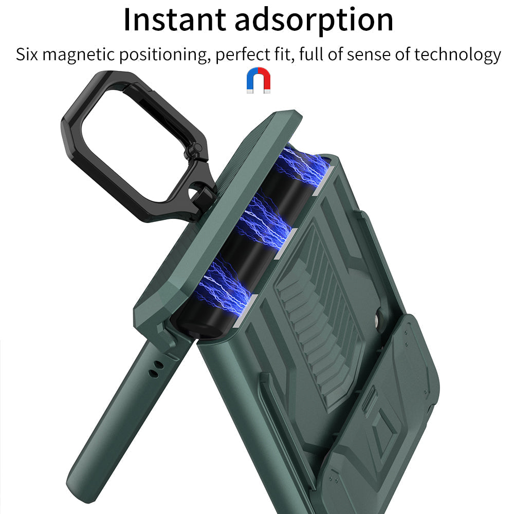 Magnetic Armor Case with Camera Protection For Samsung Galaxy Z Flip 4 - Galaxy Z Flip 4 Case