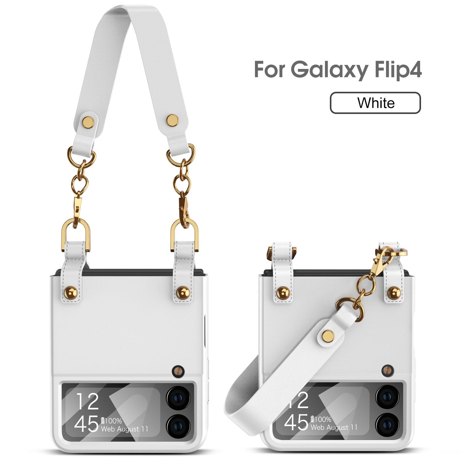 Luxury Case With Strap For Samsung Galaxy Z Flip 4 - Galaxy Z Flip 4 Case