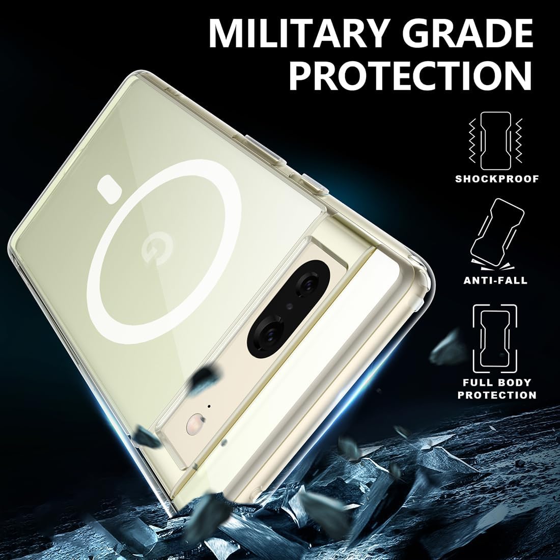 Magnetic Matte Magsafe Case for Google Pixel 7 Pro - The Pixel Store