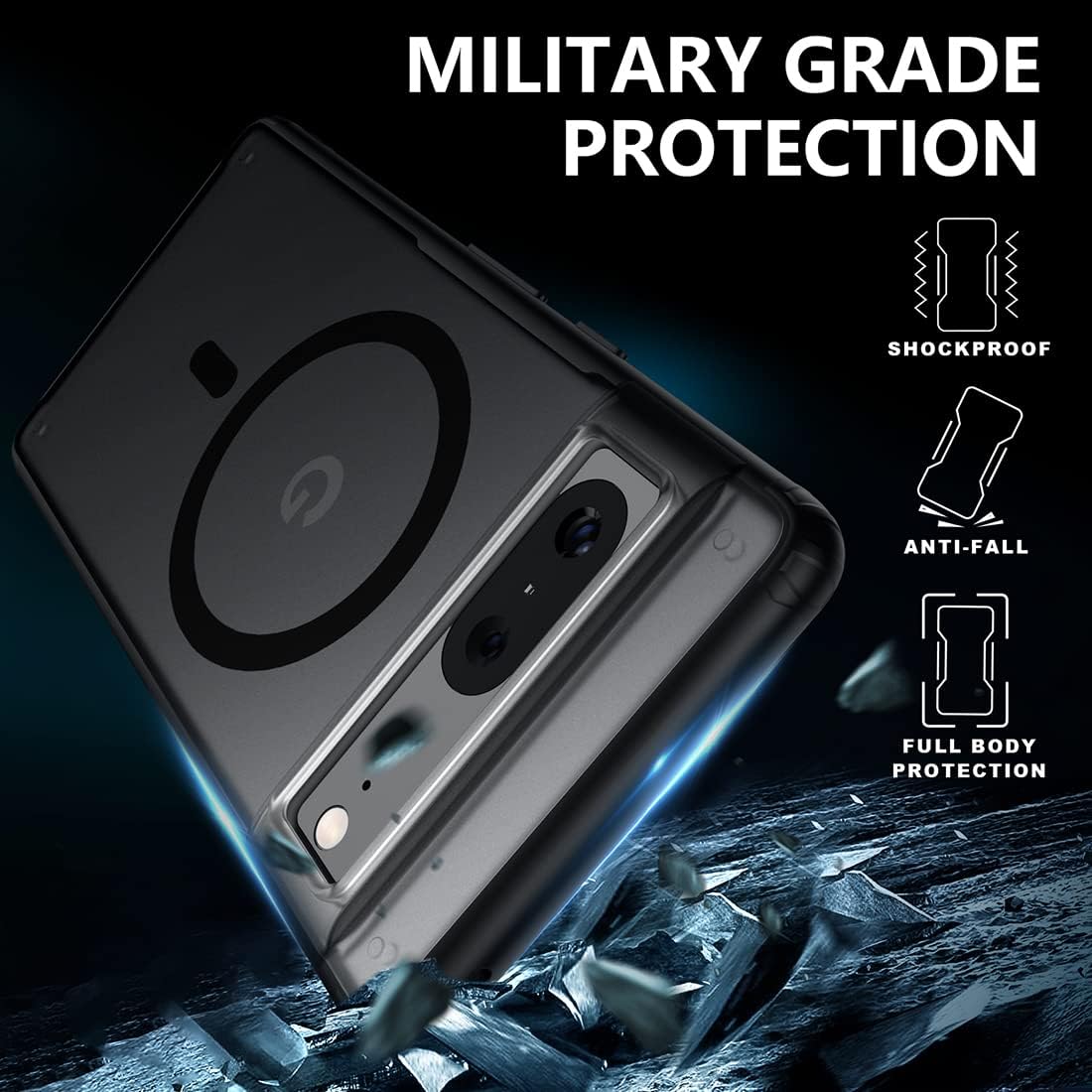 Magnetic Matte Magsafe Case for Google Pixel 7 Pro - The Pixel Store