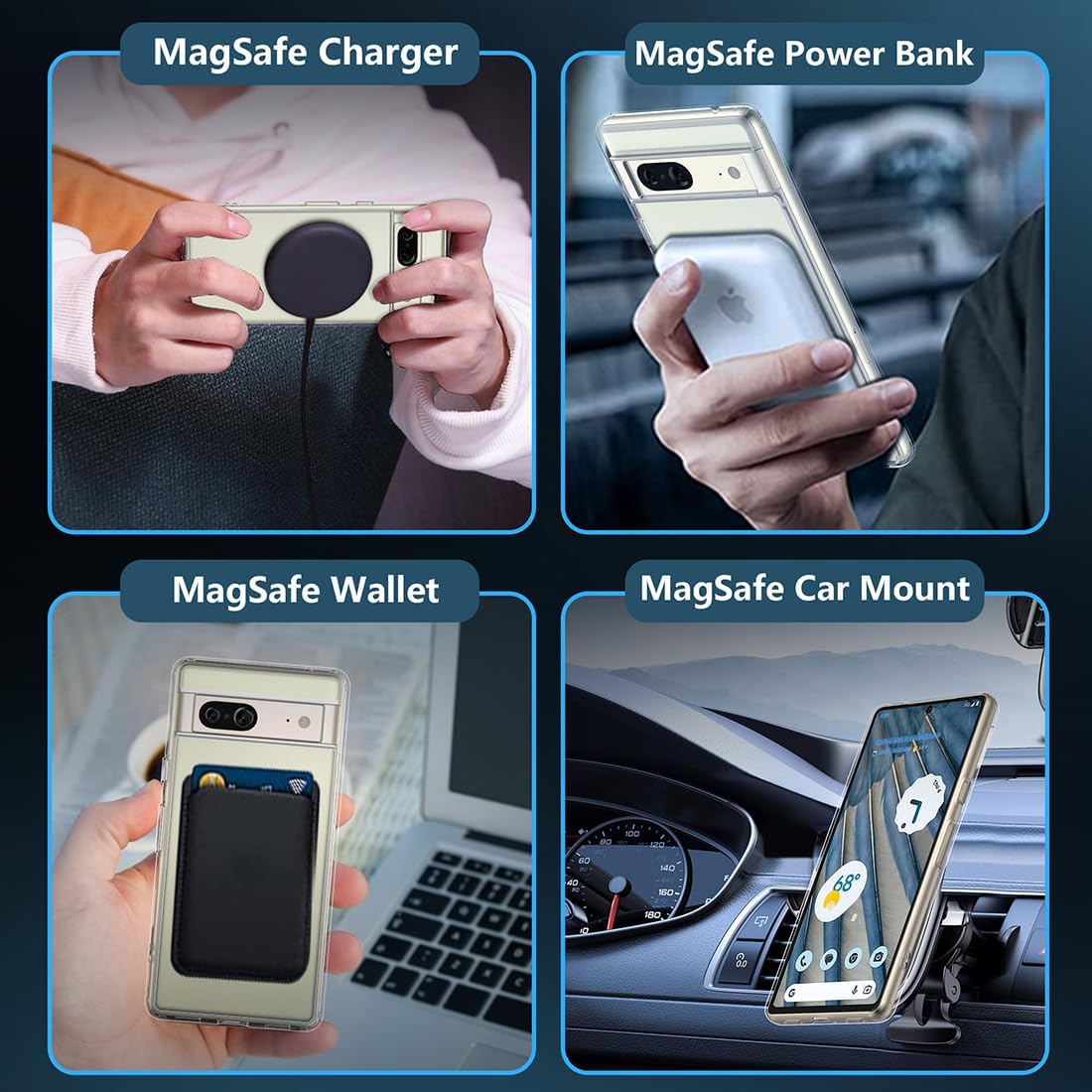 Magnetic Matte Magsafe Case for Google Pixel 7 Pro - The Pixel Store