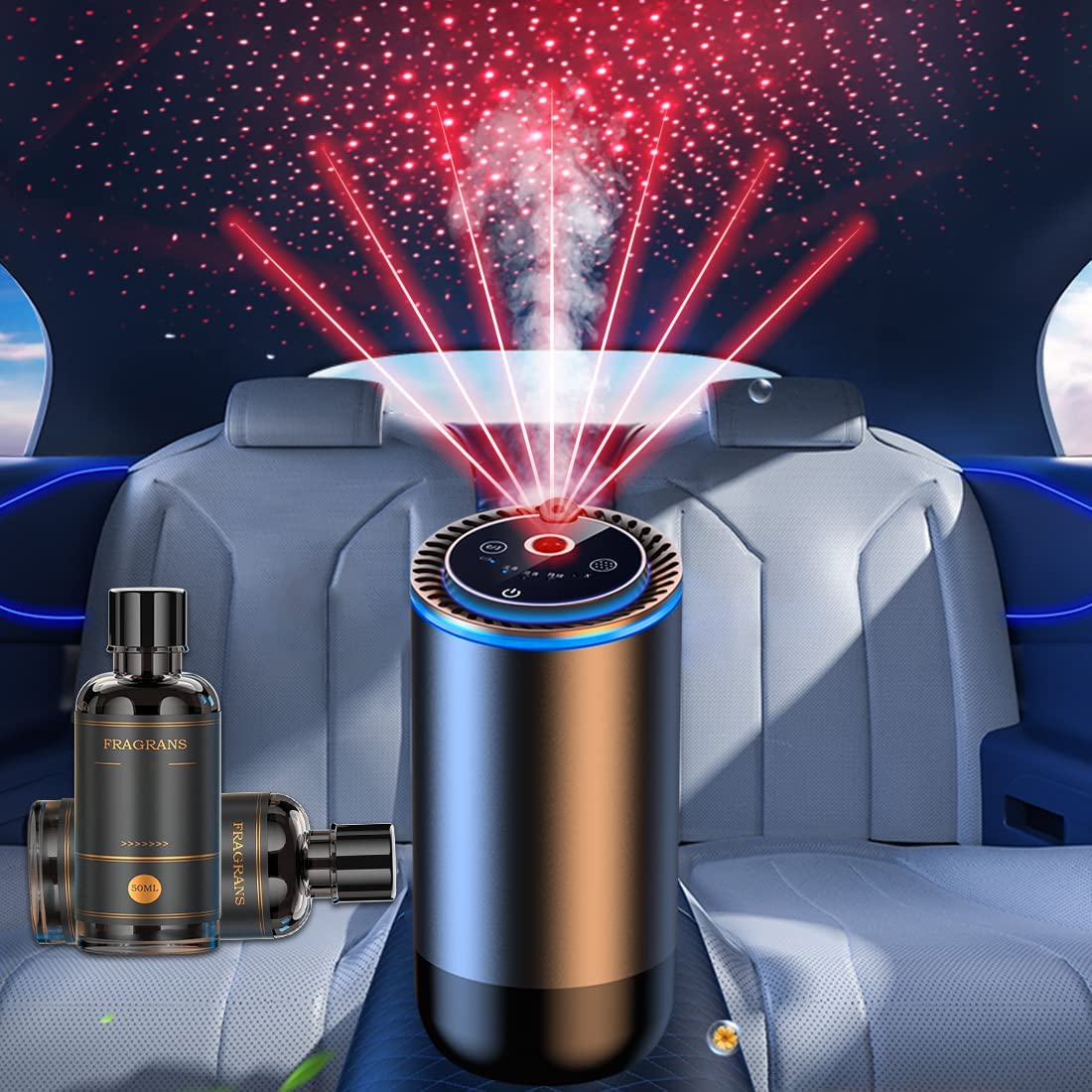 Smart Car Humidifier Diffuser With Star Projector