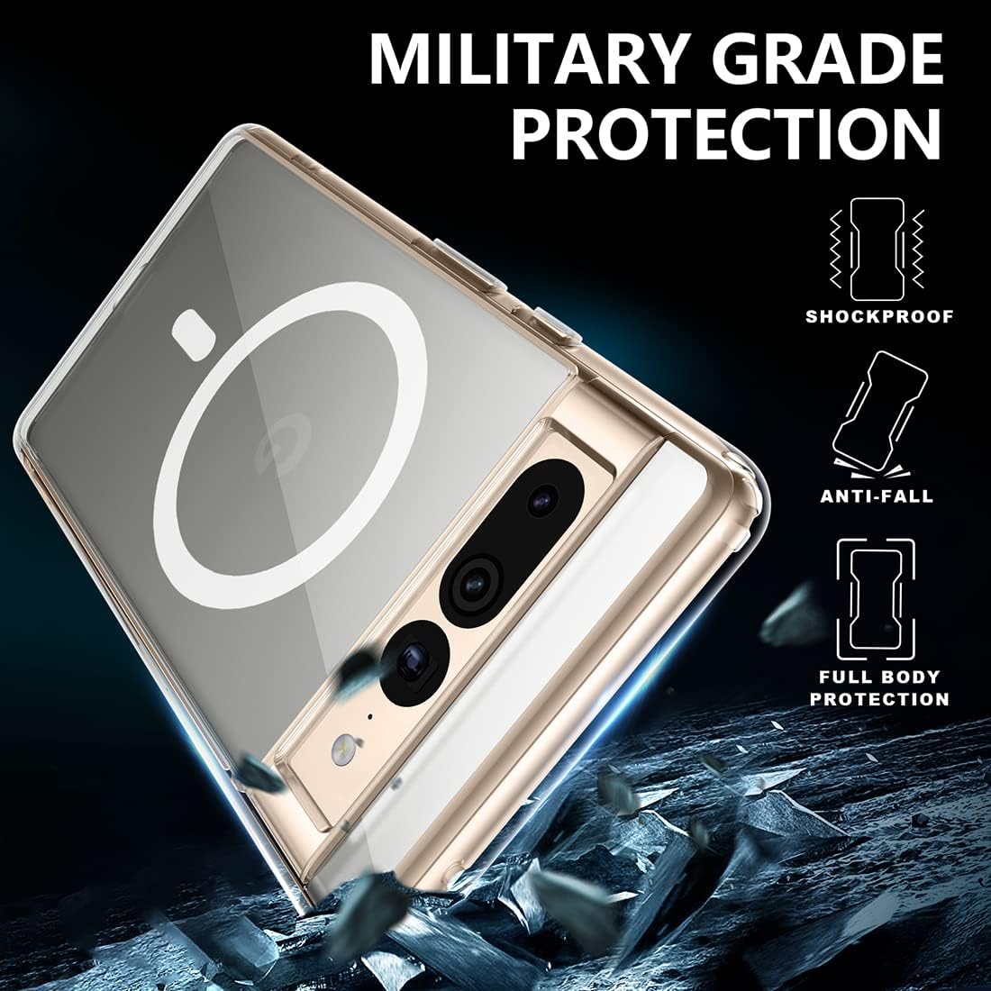 Magnetic Matte Magsafe Case for Google Pixel 7 Pro - The Pixel Store