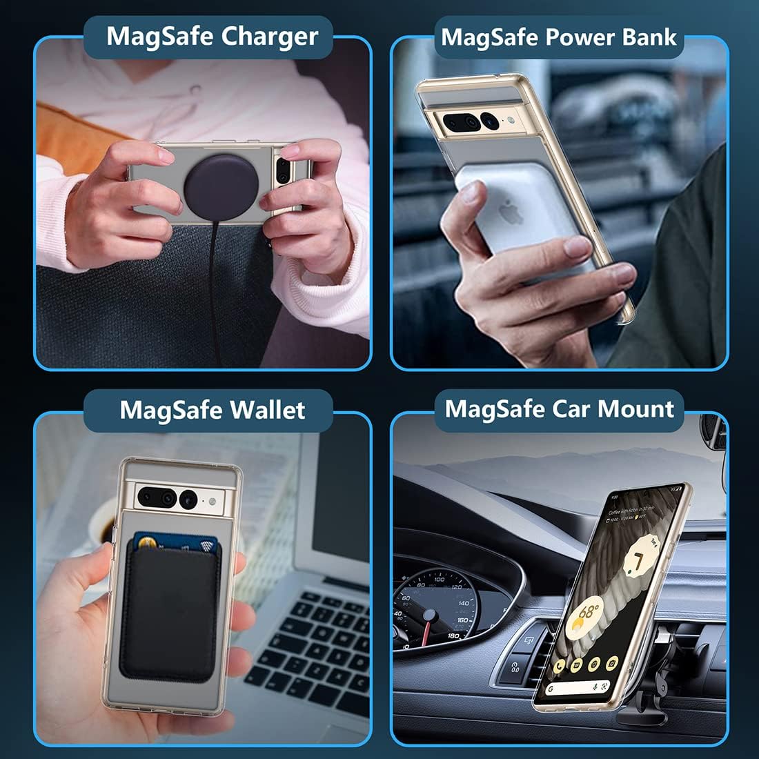 Magnetic Matte Magsafe Case for Google Pixel 7 Pro - The Pixel Store