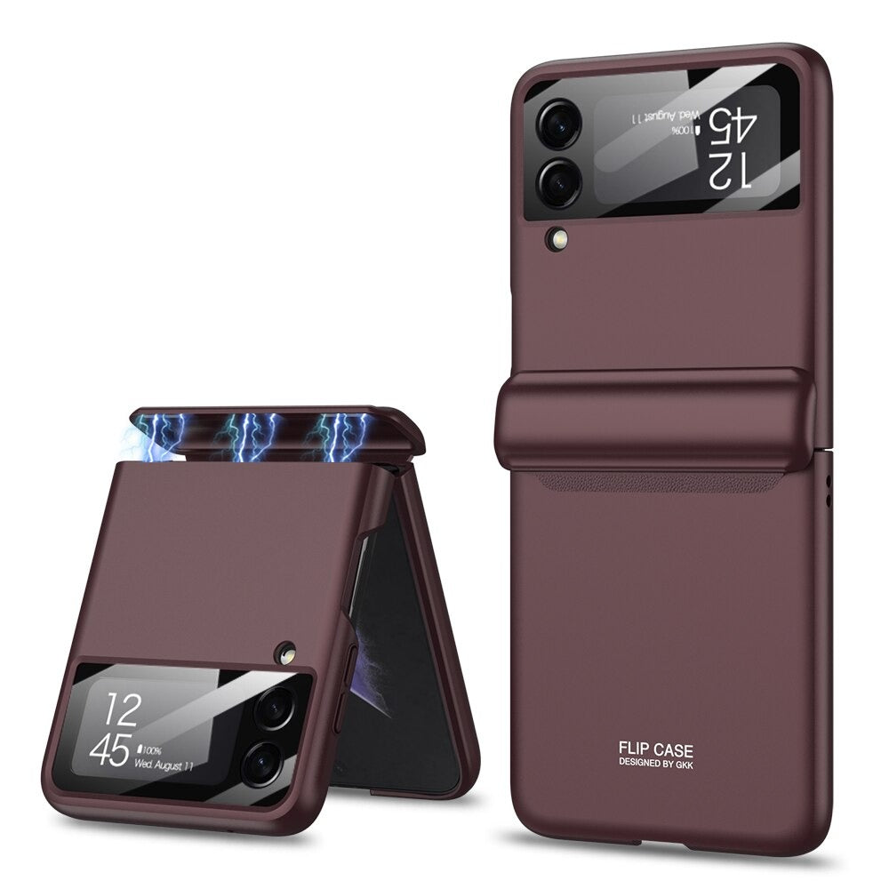 Magnetic Folding All-Inclusive Shell Case For Galaxy Z Flip 4 - Galaxy Z Flip 4 Case