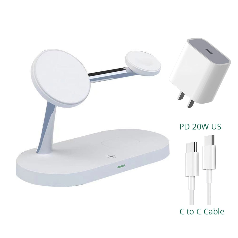 3 in 1 Magnetic Wireless Charging Station For iPhone,Apple Watch & AirPods - iHive