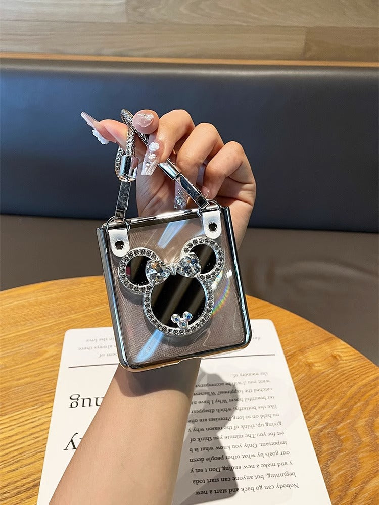 Samsung Galaxy Z Flip 5 Cute Cartoon Mirror Case