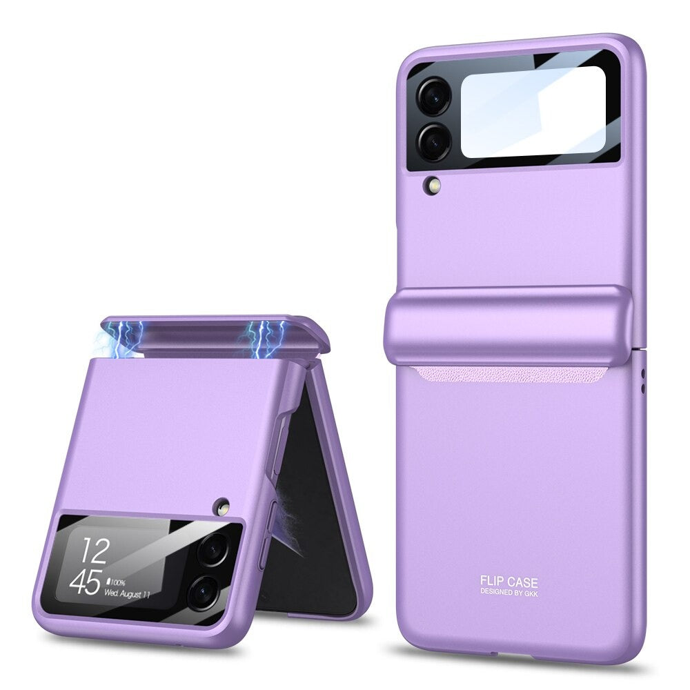 Magnetic Folding All-Inclusive Shell Case For Galaxy Z Flip 4 - Galaxy Z Flip 4 Case