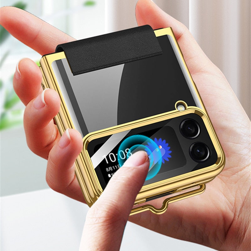 Wrist Strap Holder Case for Samsung Galaxy Z Flip 4 - Galaxy Z Flip 4 Case