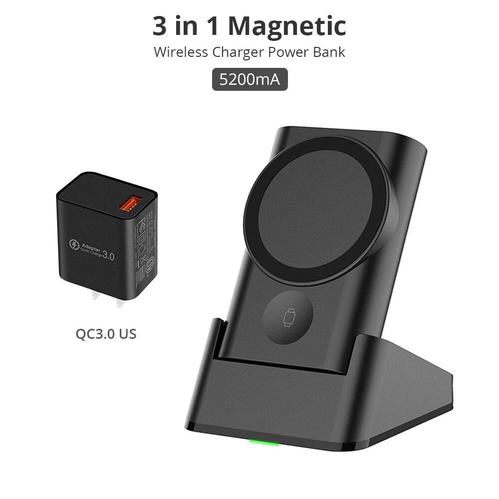 Wireless Magnetic Power Bank 2 in 1 for iPhone & Apple Watch - iHive