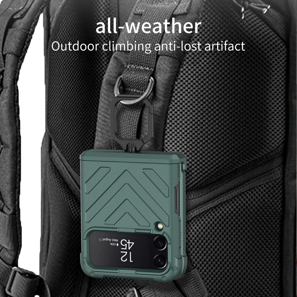 Magnetic Armor Shockproof Case For Samsung Galaxy Z Flip 4 - Galaxy Z Flip 4 Case