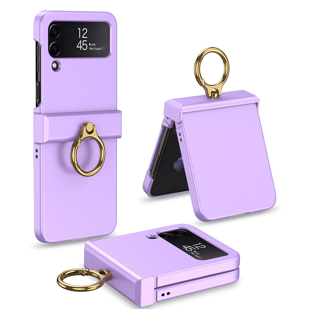 Ultra-Slim Full Protection Case with Ring Holder For Galaxy Z Flip 4 - Galaxy Z Flip 4 Case