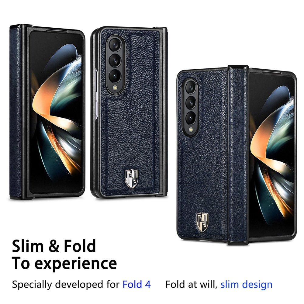 Luxury Ultra-thin Leather Case For Samsung Galaxy Z Fold 4