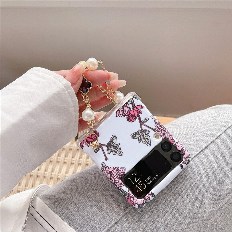 Flower Chain Case for Samsung Galaxy Z Flip 3 & 4