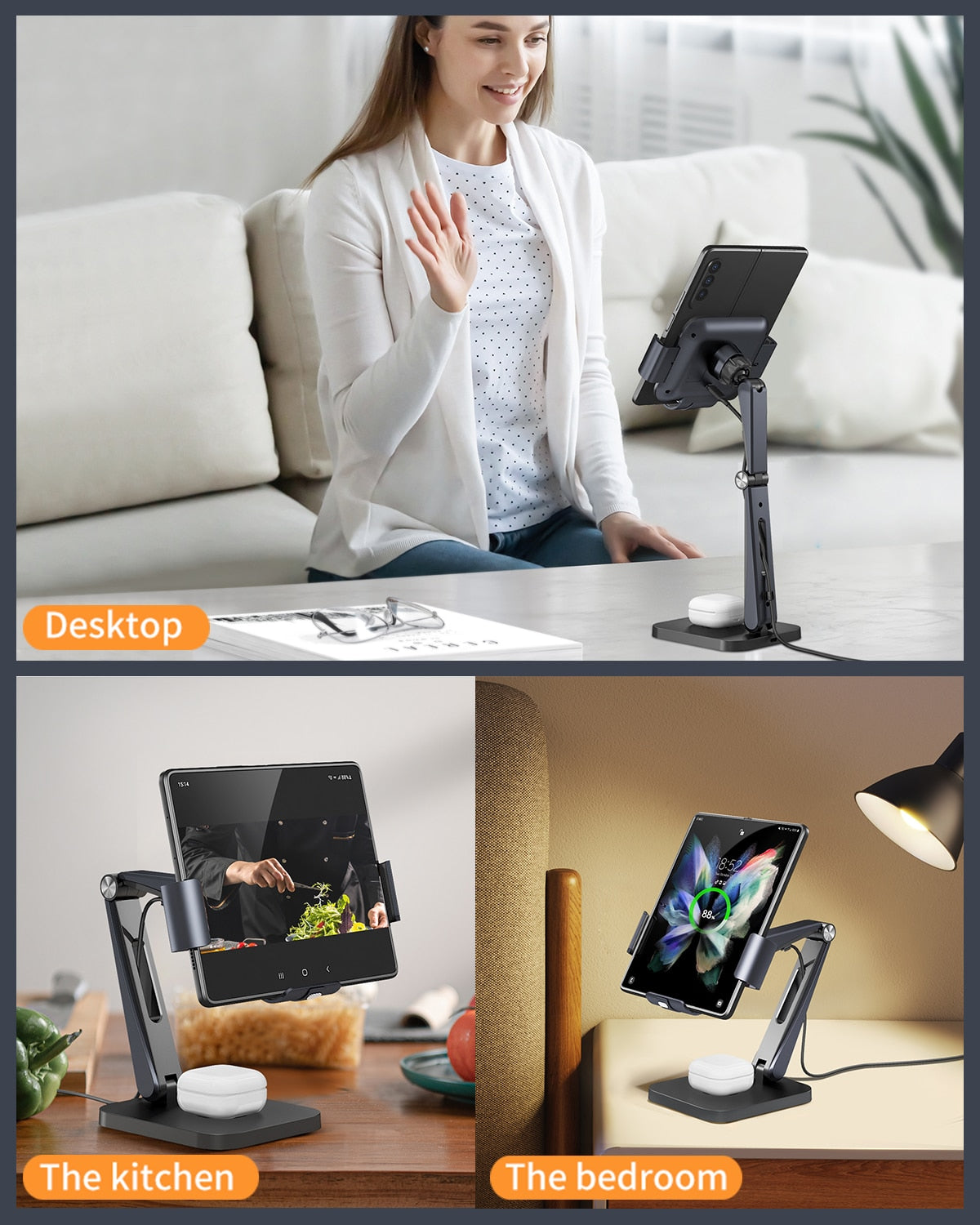 2 in 1 Wireless Charger Stand For Z Fold Series