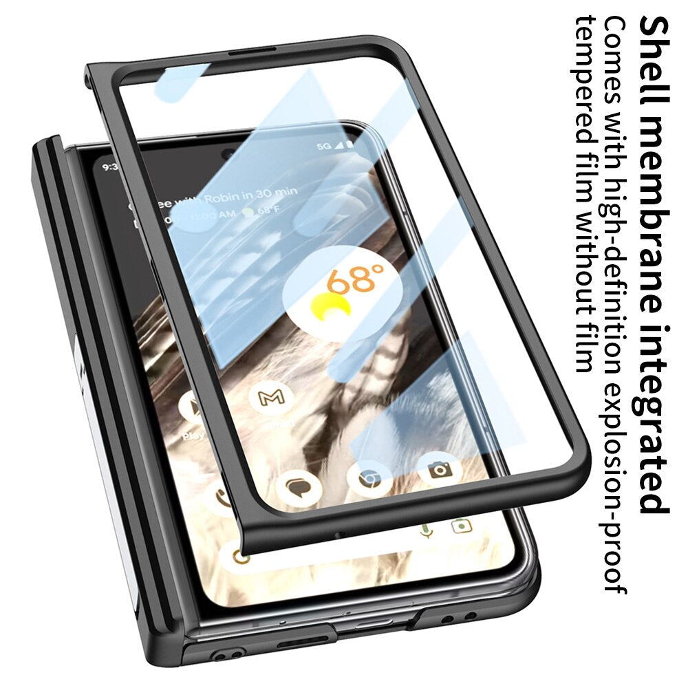 Magnetic Hinge Protective Case with Kickstand For Google Pixel Fold - The Pixel Store