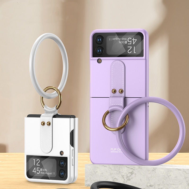 Fashion Hand Ring Bracelet Case For Samsung Galaxy Z Flip 4 - Galaxy Z Flip 4 Case