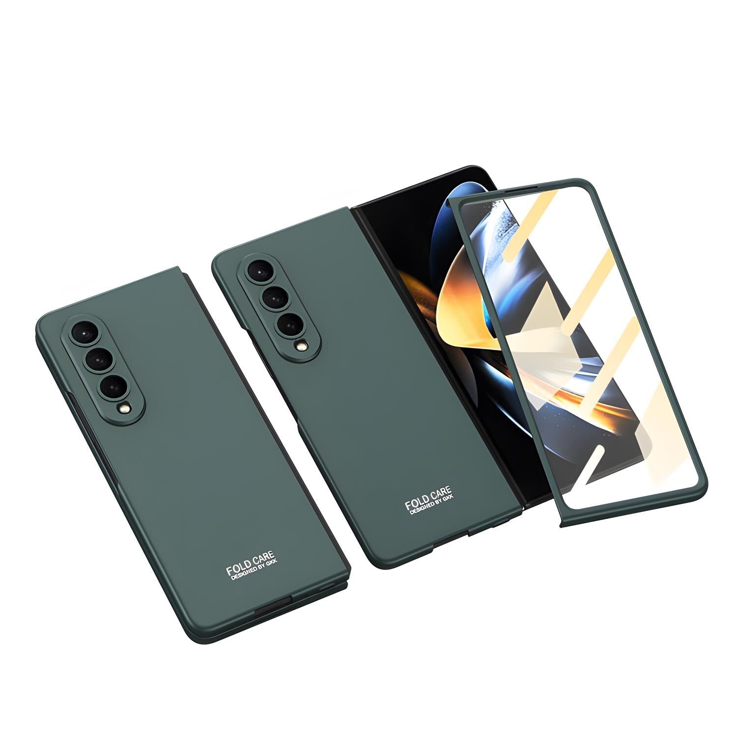 Ultra Thin Shockproof Matte Case with Glass Film For Samsung Galaxy Z Fold 4