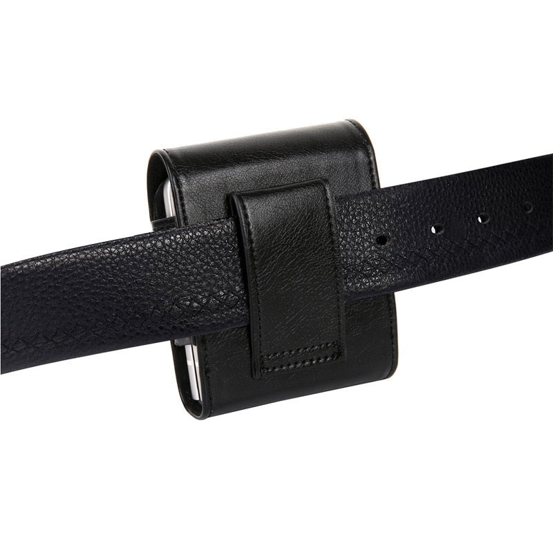 Leather Clip Holster Bag For Samsung Z Flip 4 - Galaxy Z Flip 4 Case