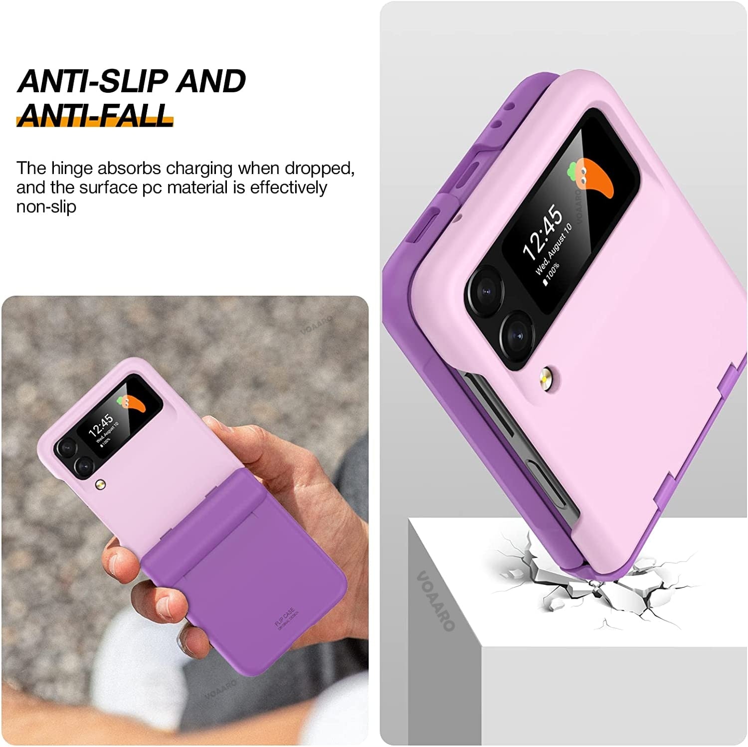 Case with Hinge Full Protection For Samsung Galaxy Z Flip 4 - Galaxy Z Flip 4 Case