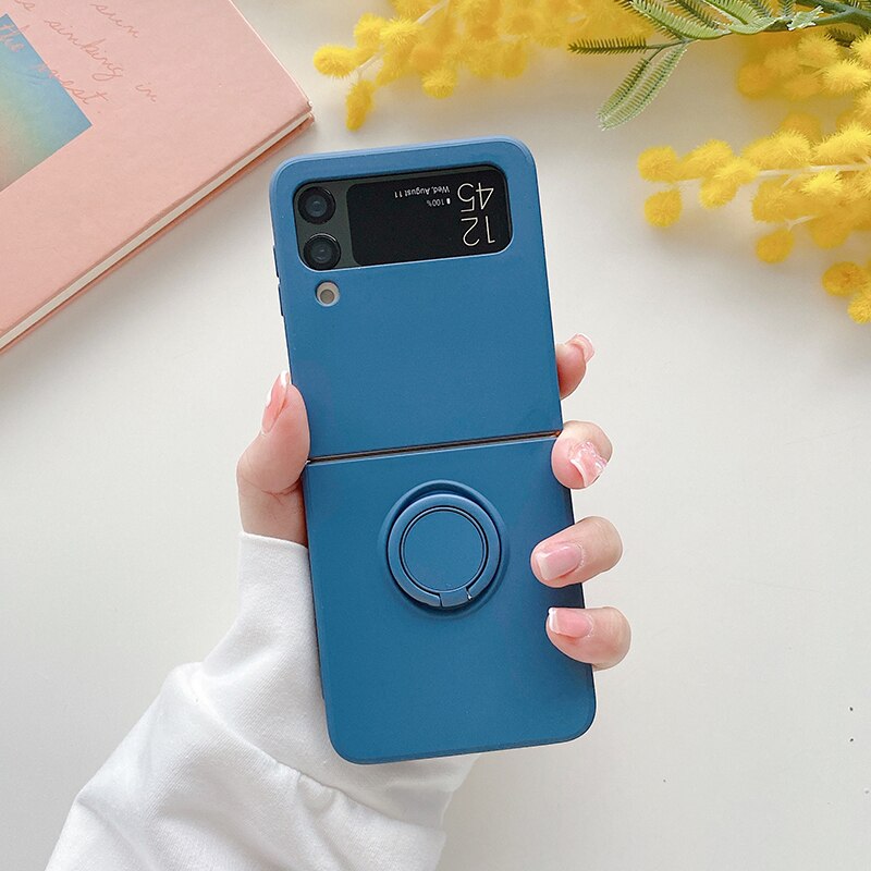 Case with Magnetic Ring Holder for Samsung Galaxy Z Flip 4 - Galaxy Z Flip 4 Case