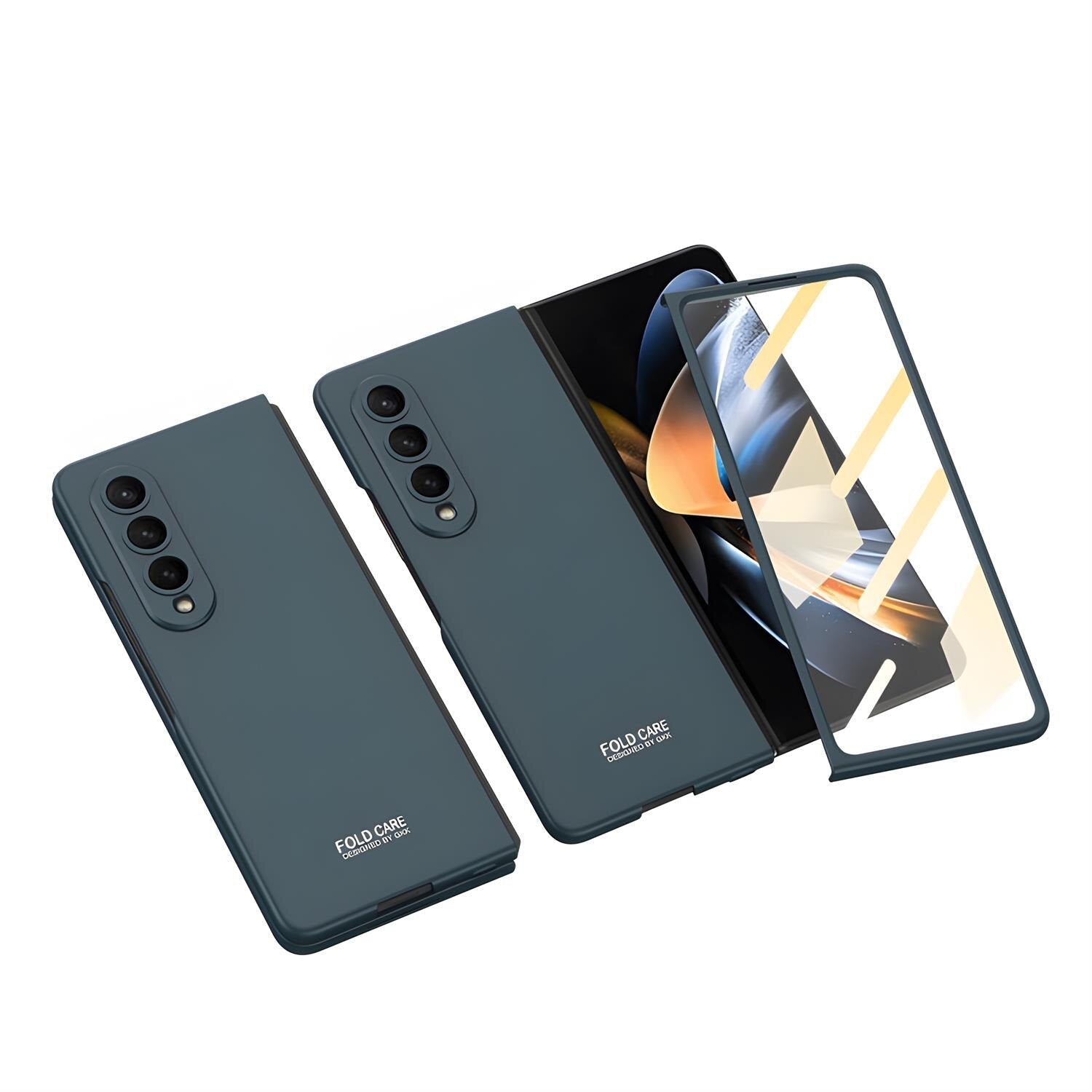 Ultra Thin Shockproof Matte Case with Glass Film For Samsung Galaxy Z Fold 4
