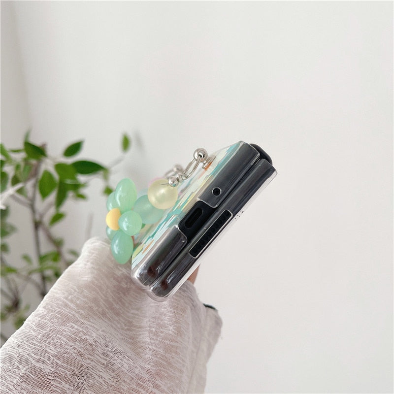 Cute Flower Painting Case For Samsung Galaxy Z Fold 4