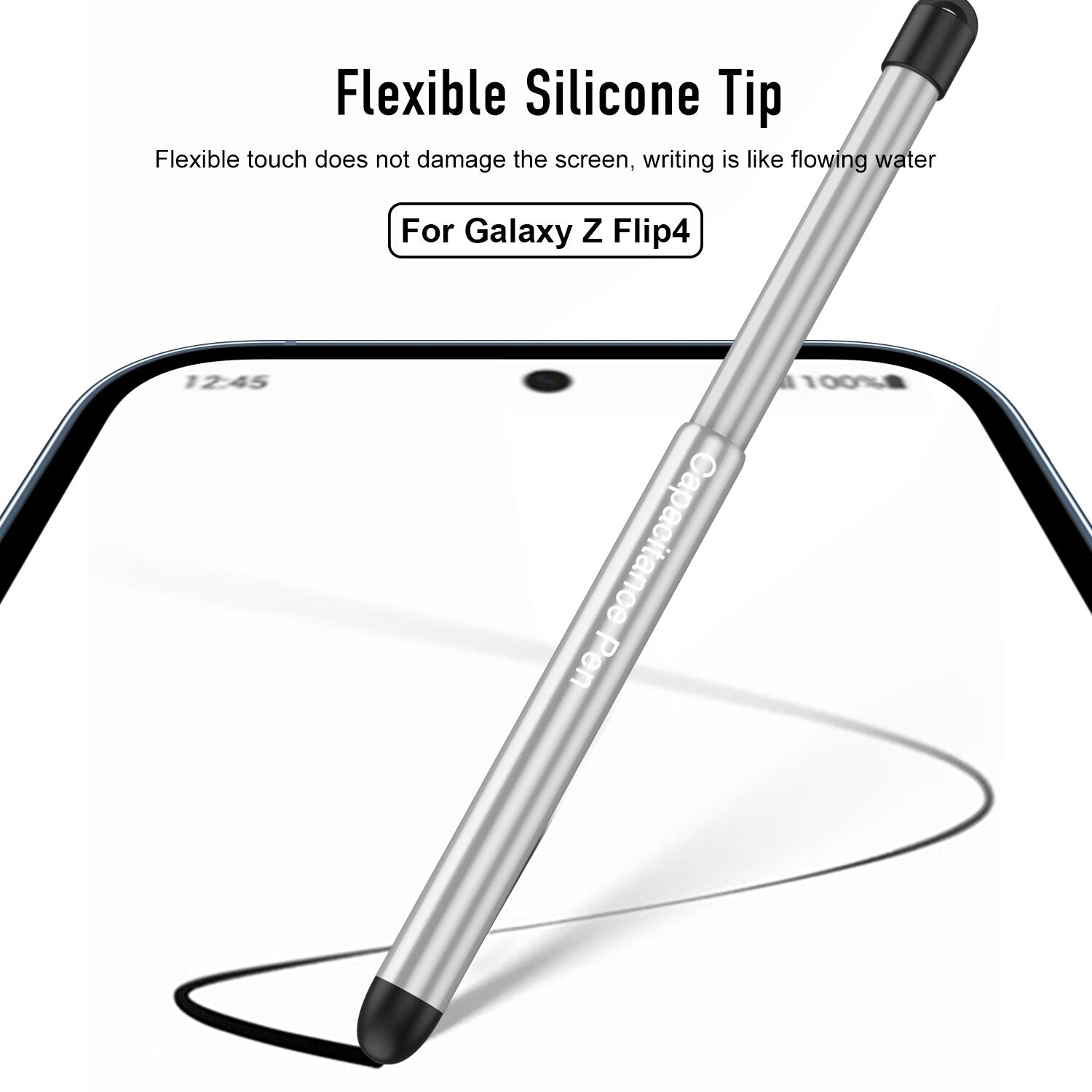 Magnetic Hinge Case with Pen For Samsung Galaxy Z Flip 4 - Galaxy Z Flip 4 Case
