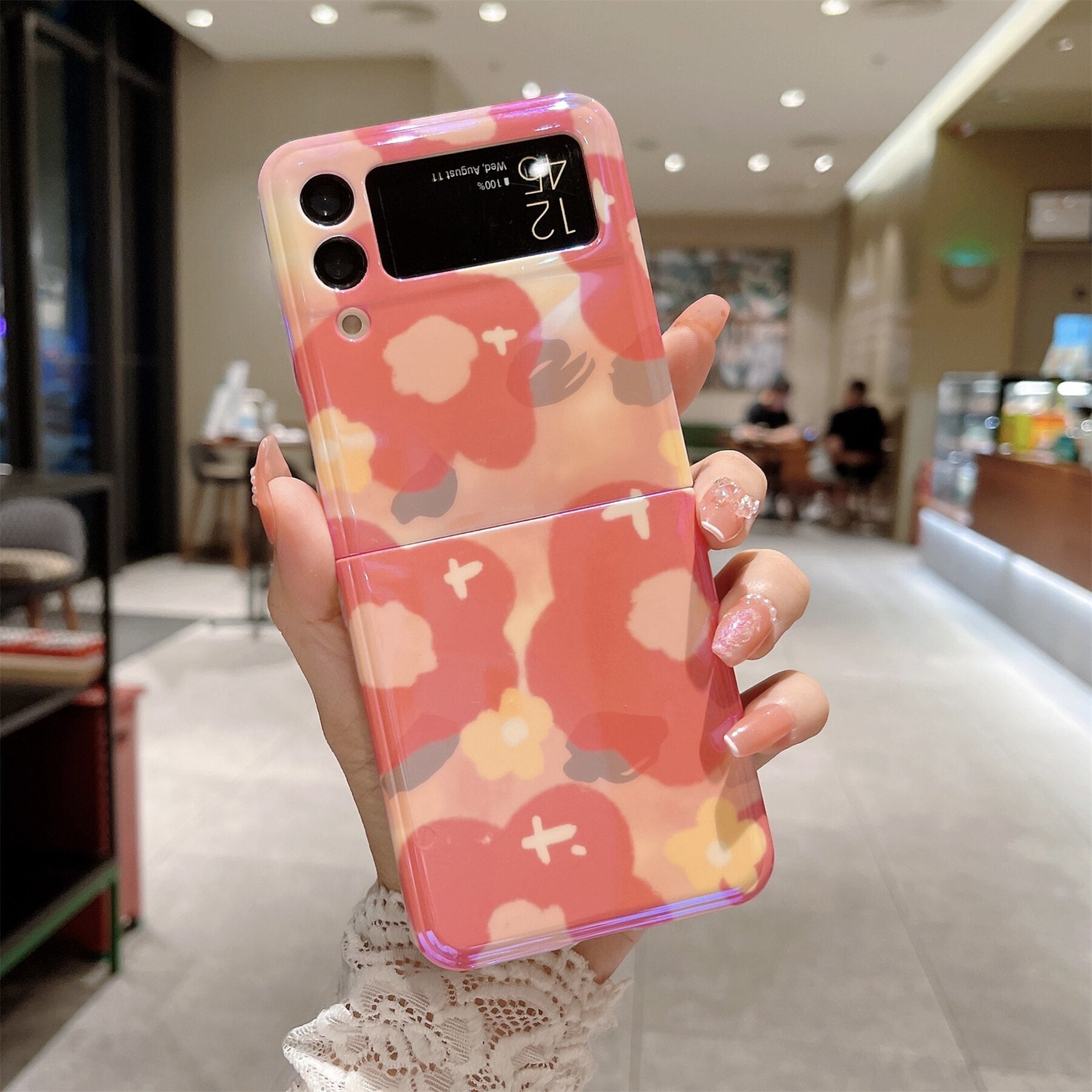 Oil Painting Flowers Case for Samsung Galaxy Z Flip 4 - Galaxy Z Flip 4 Case