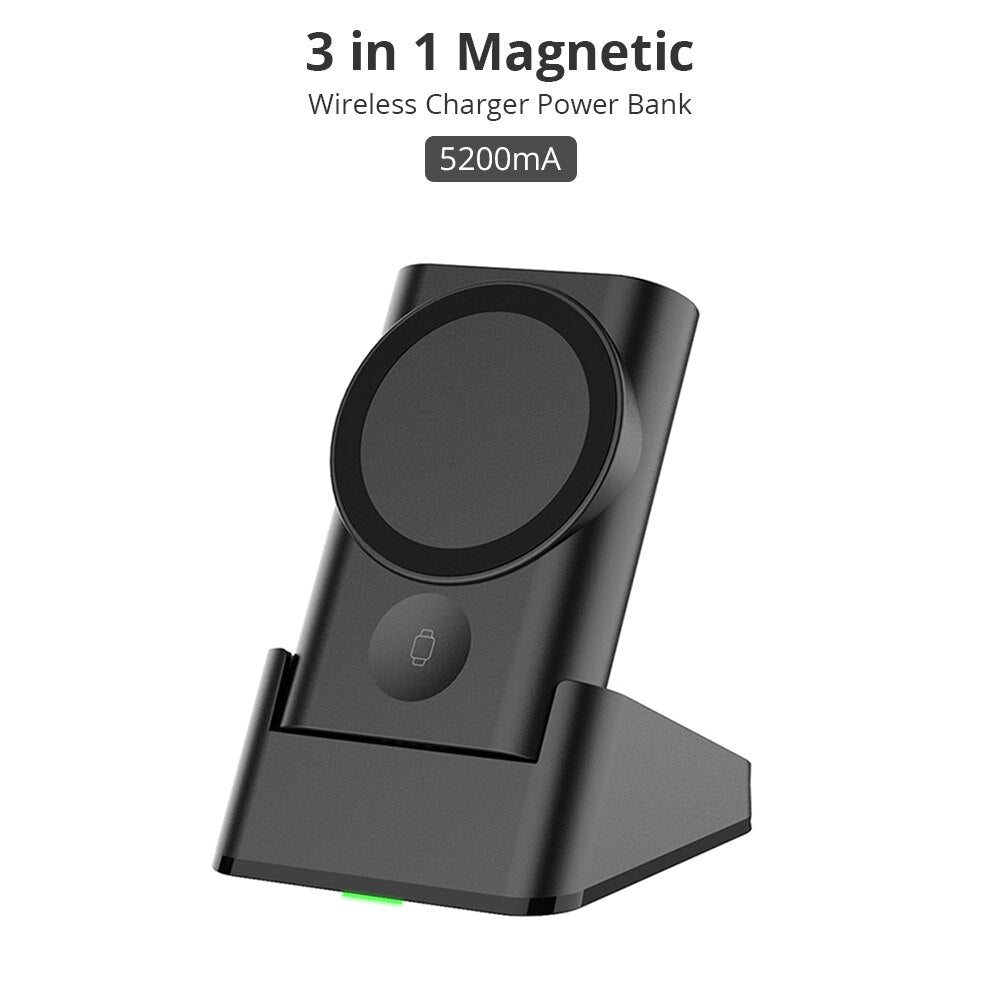 Wireless Magnetic Power Bank 2 in 1 for iPhone & Apple Watch - iHive