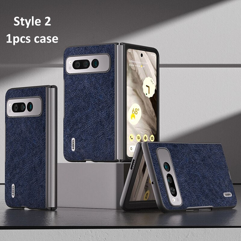 Google Pixel Fold Leather Case - Vintage Shell - The Pixel Store