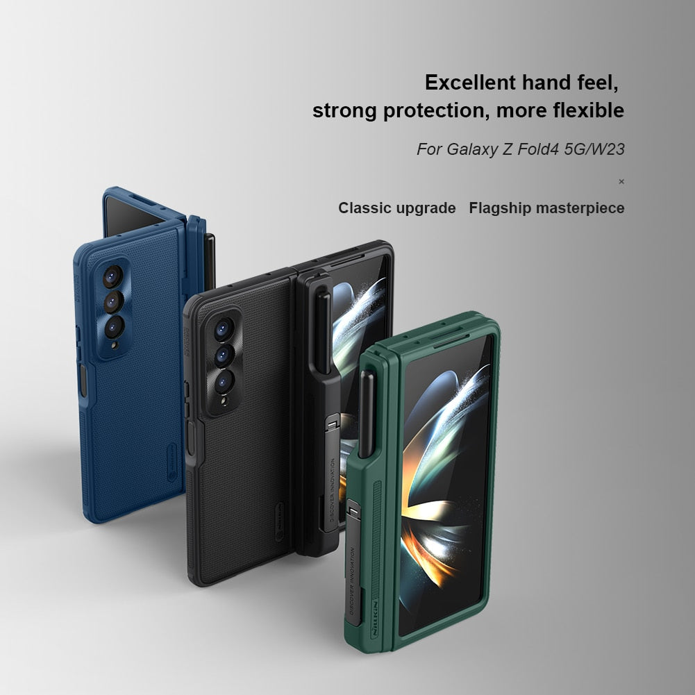 Shockproof Case with Kickstand & S-Pen Pocket For Galaxy Z Fold 4
