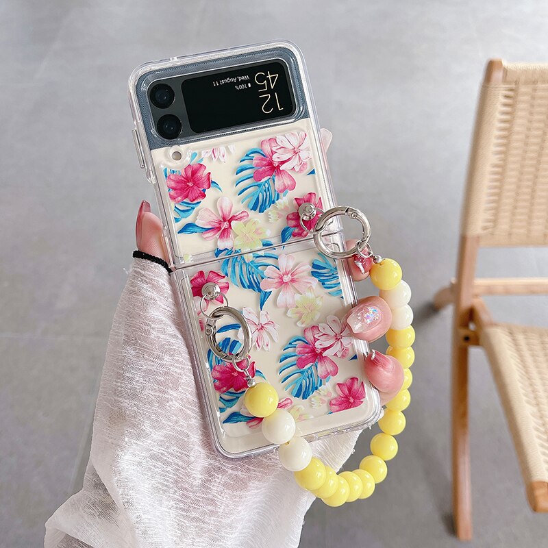Cute Colorful Flowers Slim Case For Samsung Galaxy Z Flip 4 5G - Galaxy Z Flip 4 Case