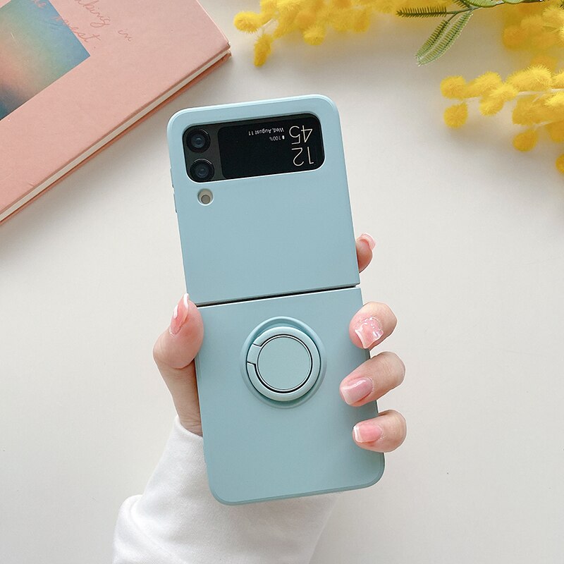 Case with Magnetic Ring Holder for Samsung Galaxy Z Flip 4 - Galaxy Z Flip 4 Case