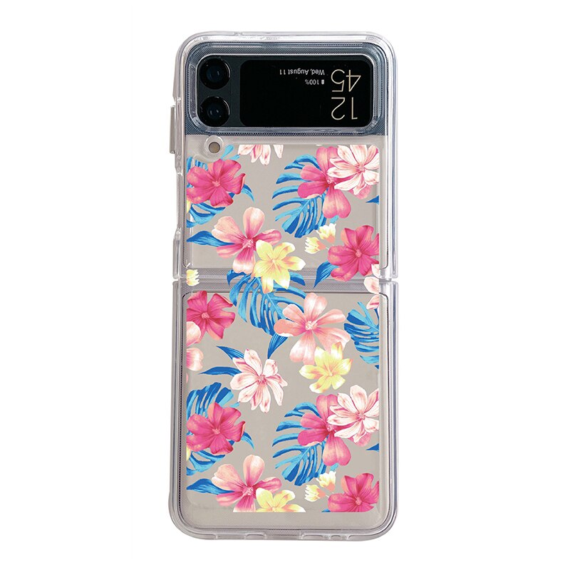 Cute Colorful Flowers Slim Case For Samsung Galaxy Z Flip 4 5G - Galaxy Z Flip 4 Case