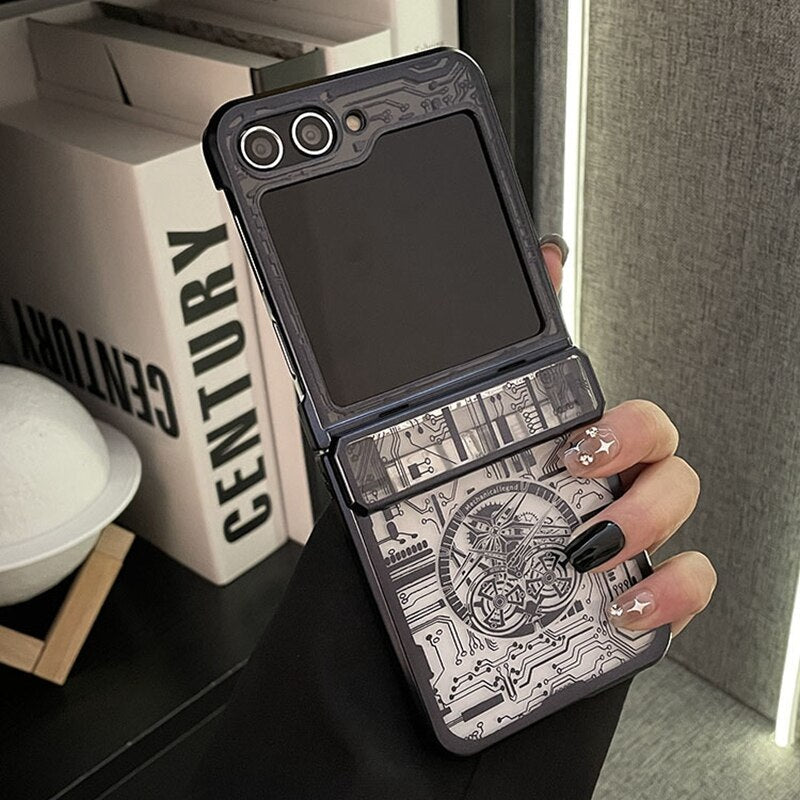 Circuit Pattern Case For Samsung Z Flip 5