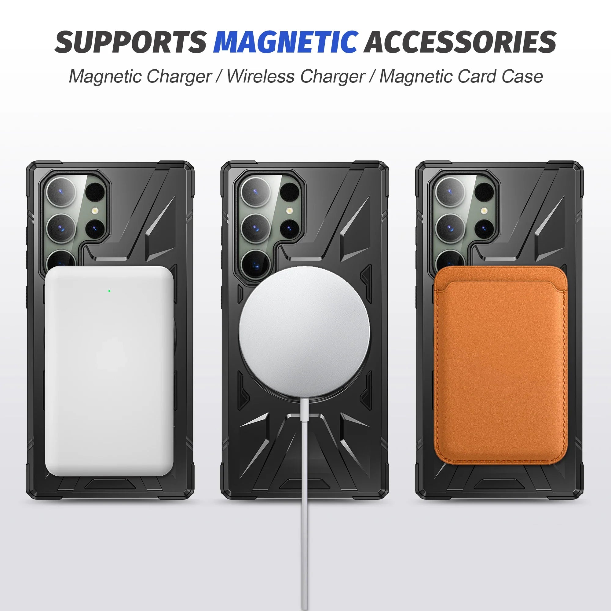 Shockproof Magnetic Ring Bracket Case For Samsung Galaxy S24 Series