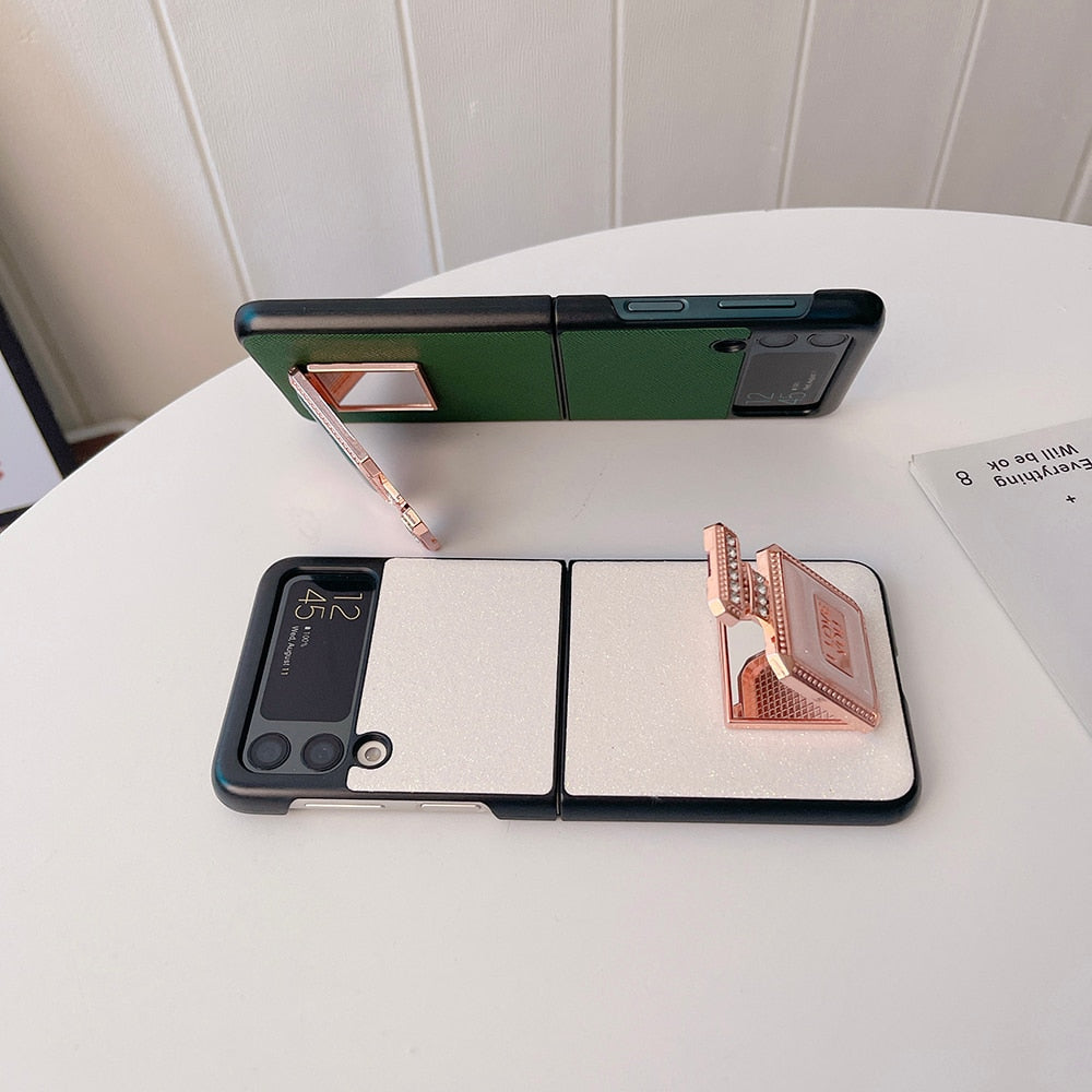 Luxury Case With Perfume Bottle Bracket for Samsung Galaxy Z Flip 4 - Galaxy Z Flip 4 Case