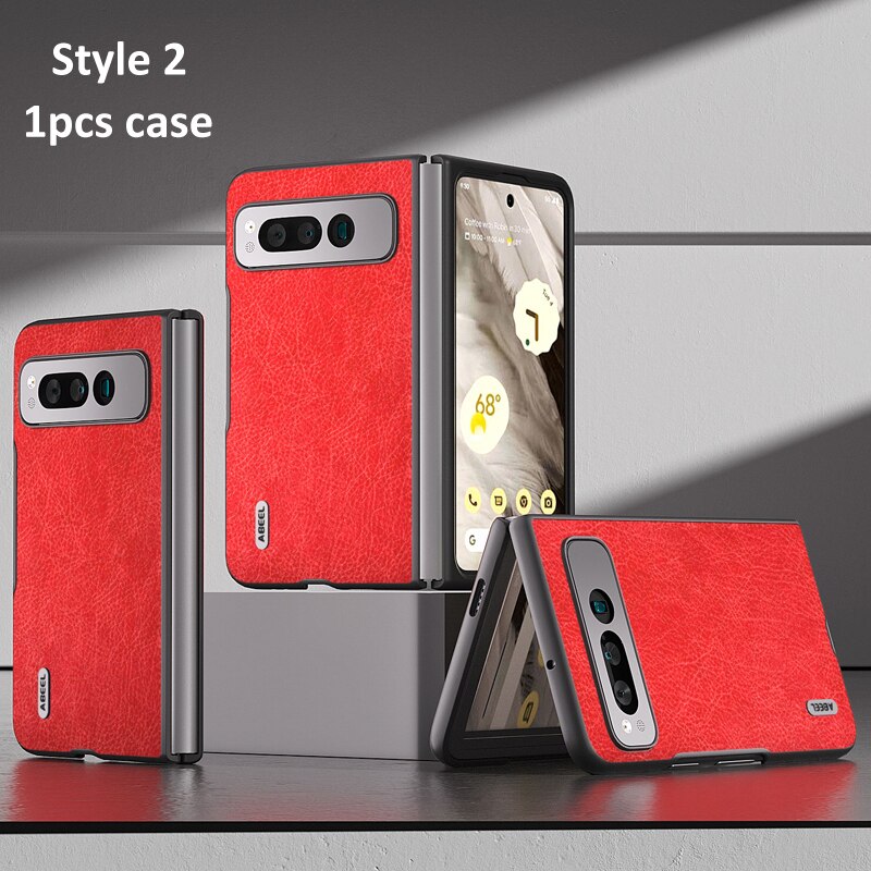 Google Pixel Fold Leather Case - Vintage Shell - The Pixel Store