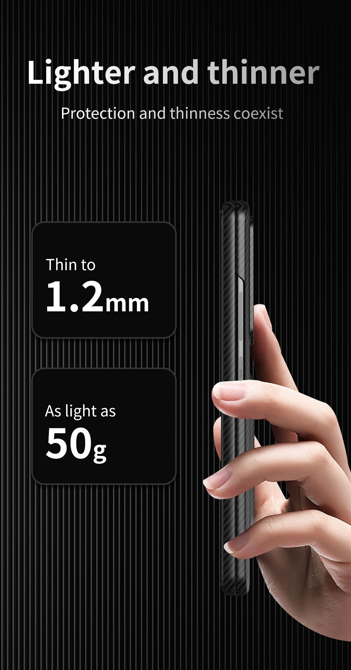 Ultra Thin Cover with Screen Protector For Samsung Galaxy Z Fold 4