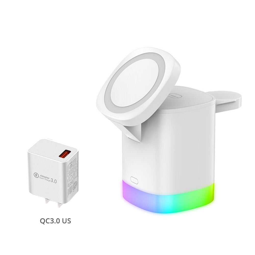 3 in 1 Folding Wireless Charger for Apple Watch, AirPods & iPhone