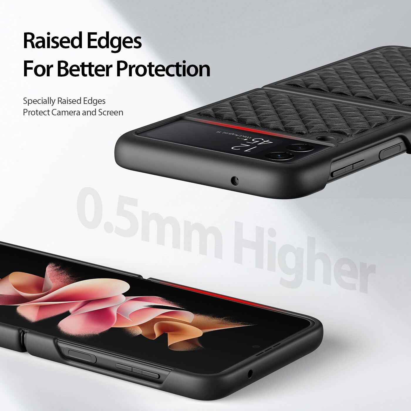 Premium Leather Case For Samsung Galaxy Z Flip 4 - Galaxy Z Flip 4 Case