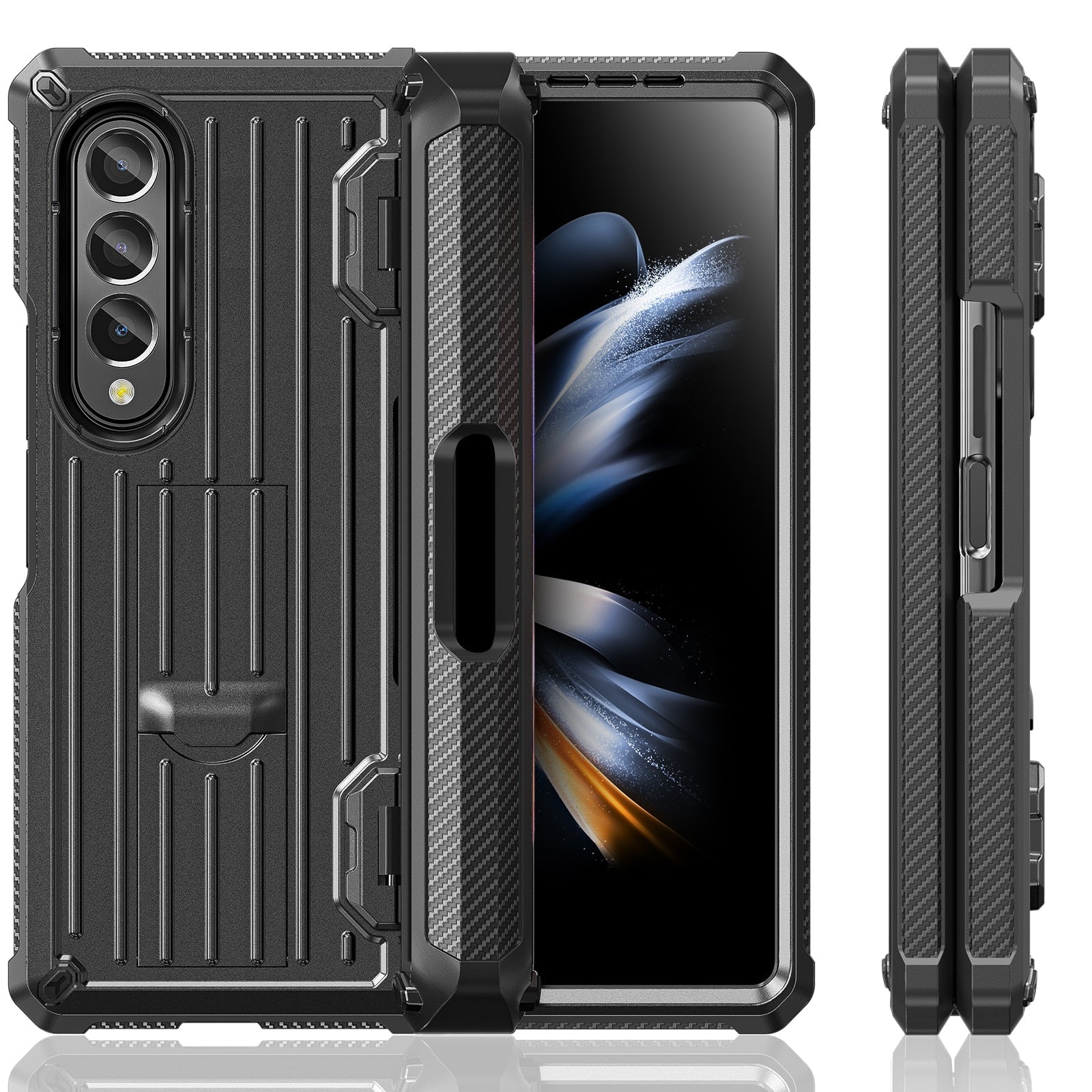 Shockproof Cover with S Pen Holder For Samsung Galaxy Z Fold 4