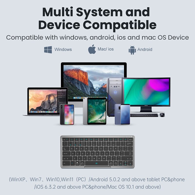 Folding Keyboard Wireless Bluetooth For iPad and Tablette - iHive