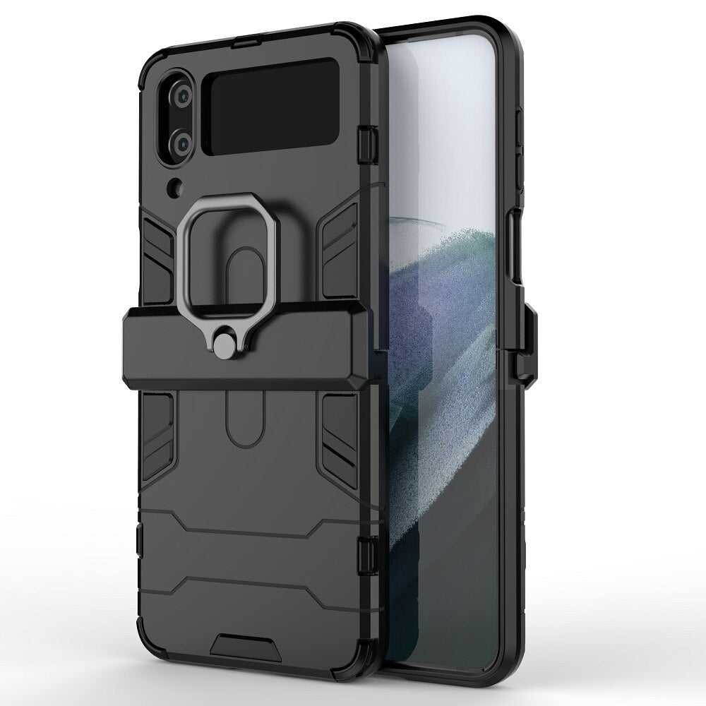 Armor Shockproof Stand Case for Samsung Galaxy Z Flip 4 - Galaxy Z Flip 4 Case