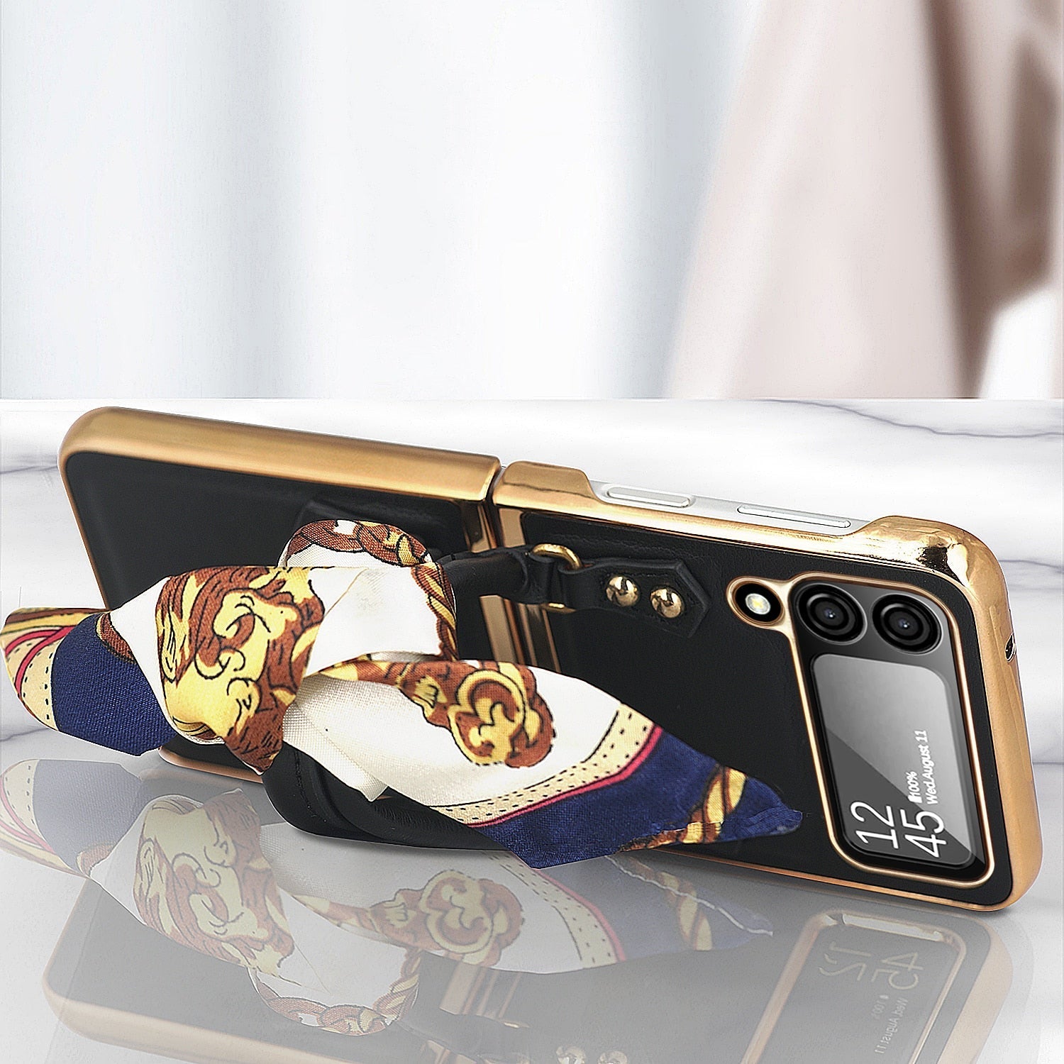 Luxury Leather Case For Samsung Galaxy Z Flip 4 - Galaxy Z Flip 4 Case