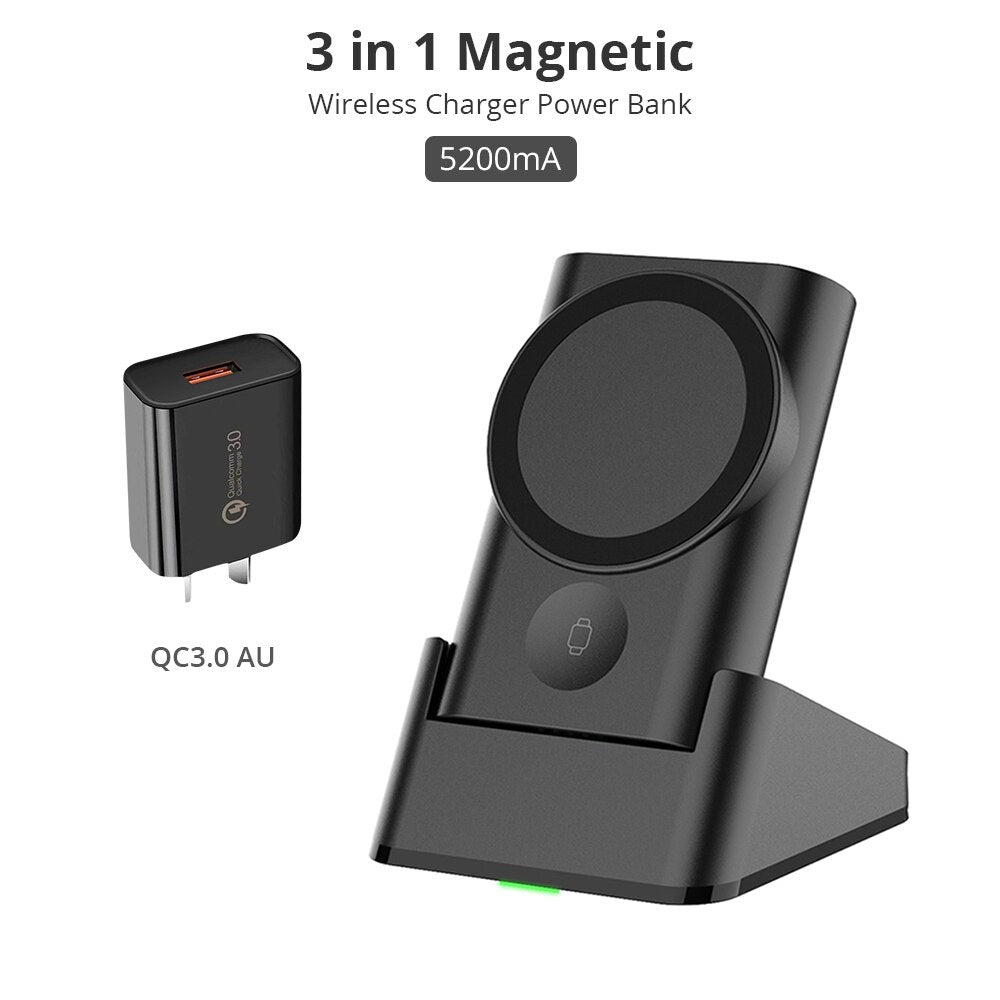 Wireless Magnetic Power Bank 2 in 1 for iPhone & Apple Watch - iHive